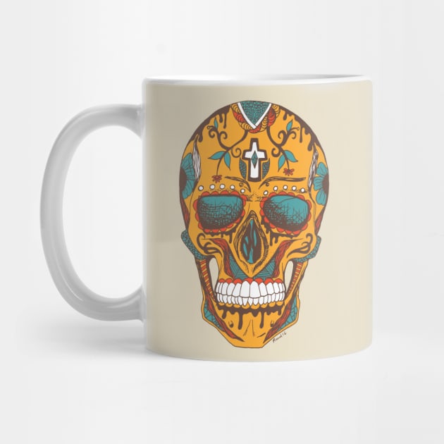 Cafe Los Muertos Skull by kenallouis